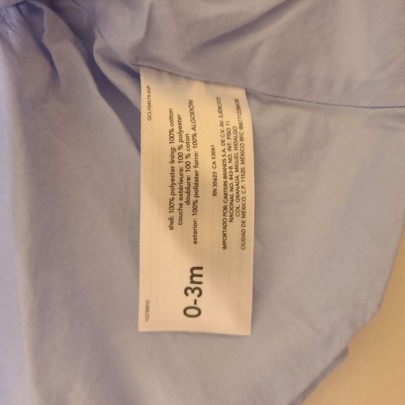 2pc CARTER'S BLUE DRESS SET - 0-3M - Picture 8 of 10